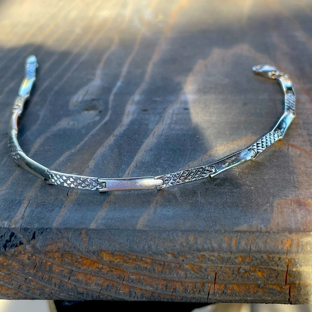 Vintage 14k White Gold Bracelet